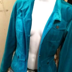 Beautiful turquoise jacket!